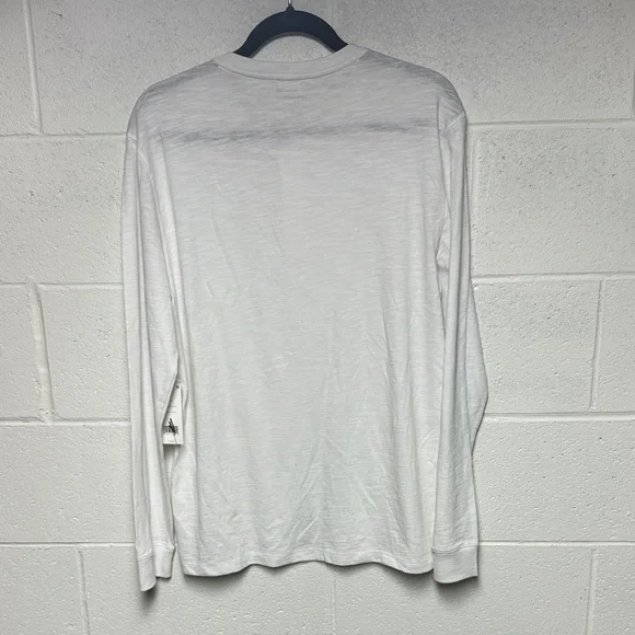 Vince Classic White Long Sleeve Henley - Picture 5 of 6